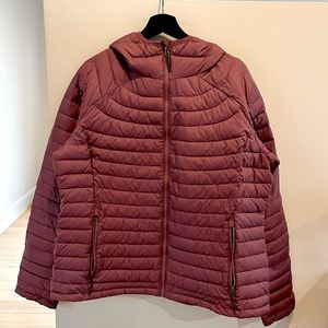 Columbia Woman’s Powder Light Hooded Jacket Beetroot Pink Omni-heat